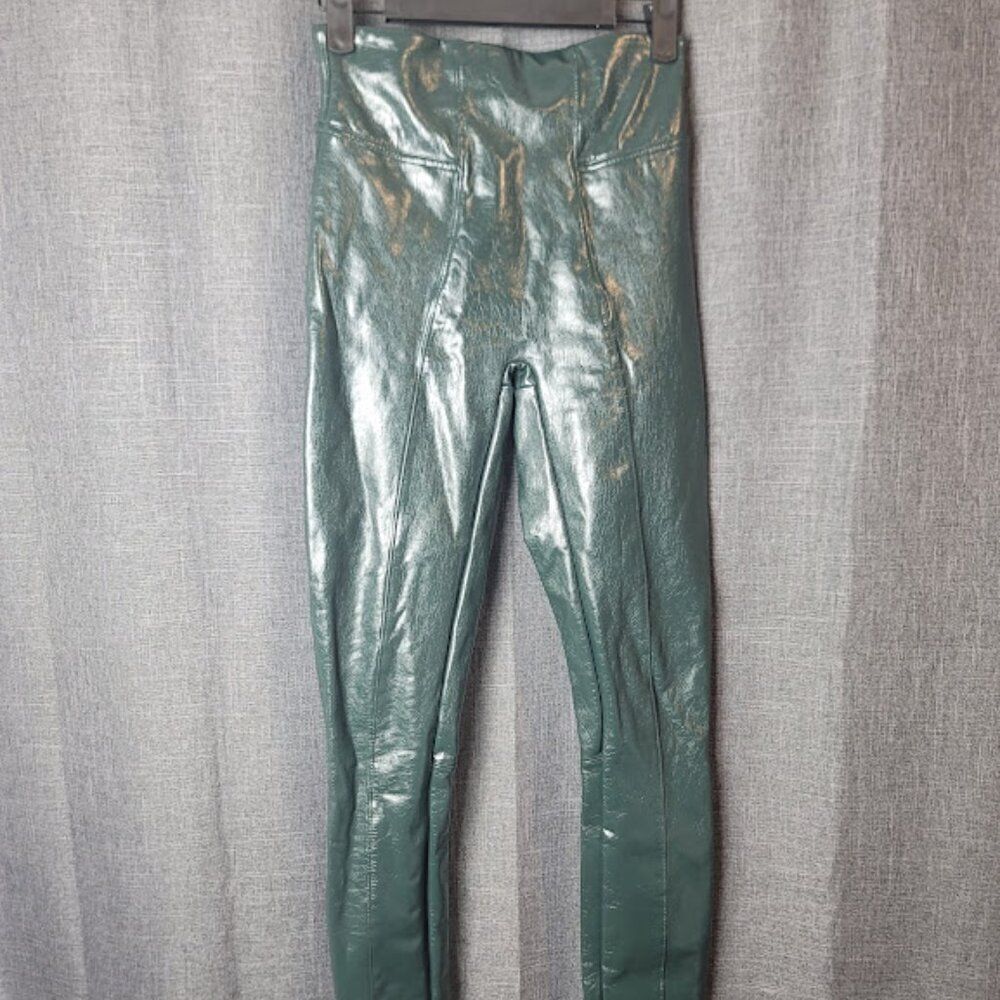 Spanx Faux Patent Leather Liquid Gloss Leggings